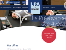 Tablet Screenshot of laprevoyance.org